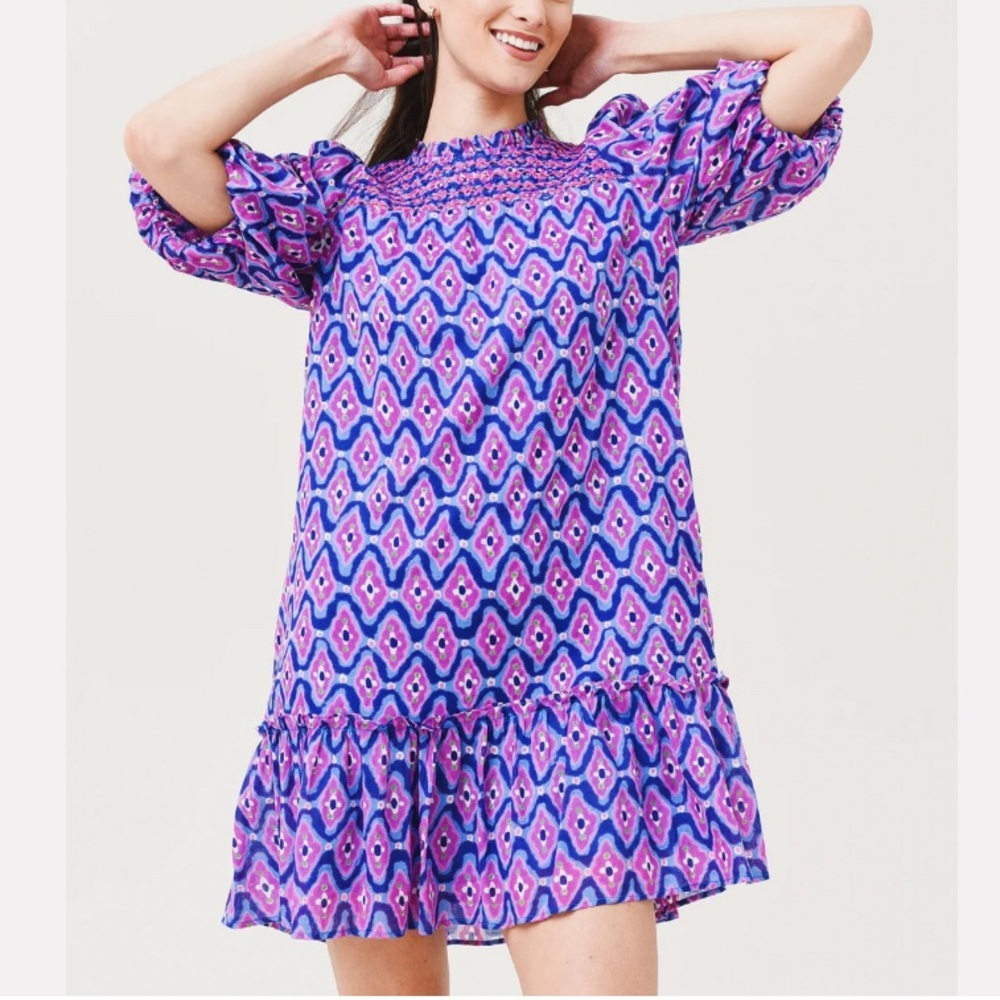 BANJANAN Women's Nicole Dress - surreal dream abstract